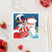 Santa en Snowman Servet (Insitu)