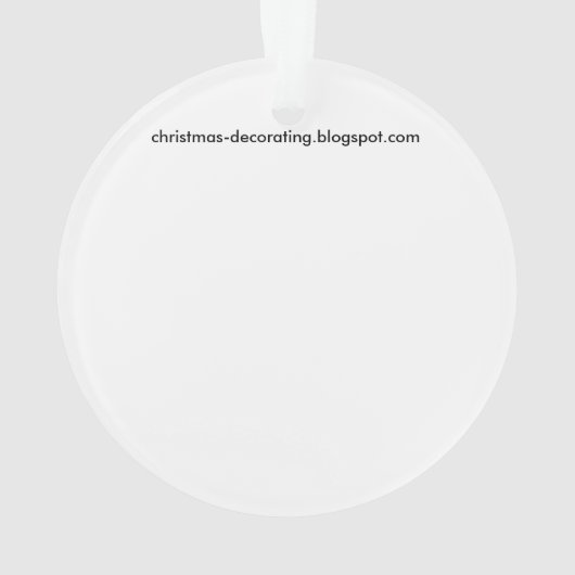 Santa en Zijne renrendiervis Ornament (achterkant)