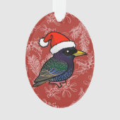 Santa European Starling Ornament (voorkant)