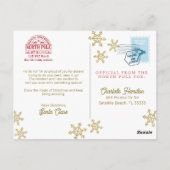 Santa Express Briefkaart voor kinderen (Achterkant)