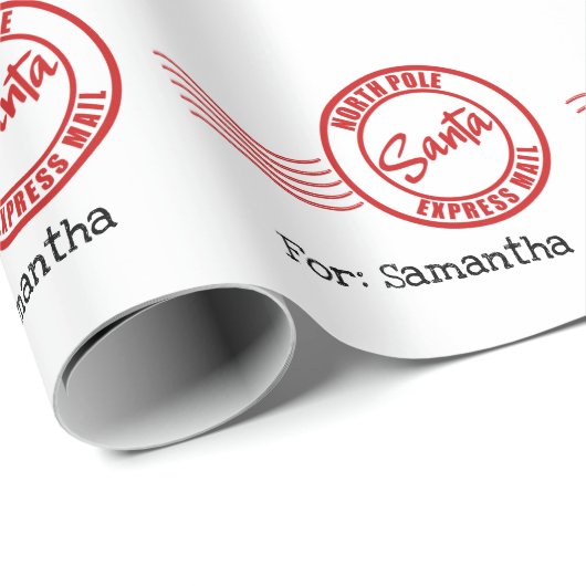 Santa express-mail: levering Noordpool Cadeaupapier (Rol Hoek)