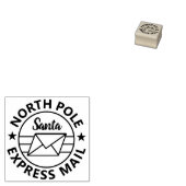 SANTA EXPRESS MAIL RUBBER STAMP 	RUBBERSTEMPEL (Gestempeld)