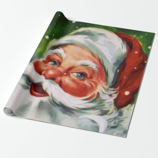  Santa Face 1 Cadeaupapier (Uitgerold)