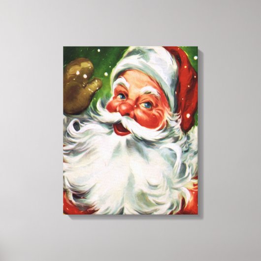 Santa Face 1 Canvas Afdruk (Voorkant)