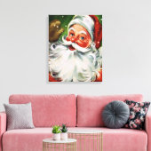 Santa Face 1 Canvas Afdruk (Insitu (Woonkamer))