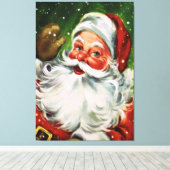  Santa Face 1 Canvas Afdruk (Insitu (Houten vloer))