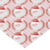 Santa Face Circles, Red Stripes-TABLECLOTH 60x104 Tafelkleed (Gekanteld)