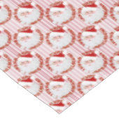 Santa Face Circles, Red Stripes-TABLECLOTH 60x84 Tafelkleed (Gekanteld)