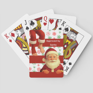 Santa Face Deck | Kerstgeesten Noordpool Kerstmis Pokerkaarten