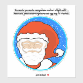 Santa Face Dutchman Quote Sticker