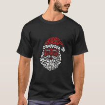 Santa Face Made of Letter A – T-Shirt