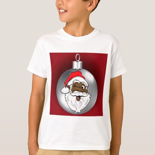 Santa Face Ornament 2 T-shirt (Voorkant)