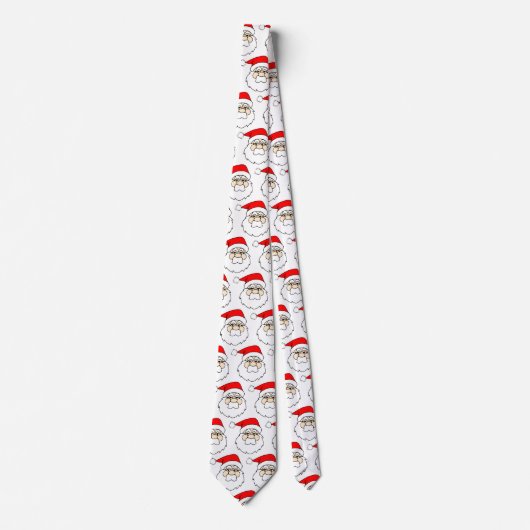 Santa face-patroon stropdas (Voorkant)