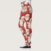  Santa Face Red Leggings (Links)