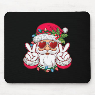 Santa Face Retro Sungles Christmas Xmas  Muismat