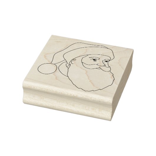 Santa Face Rubberstempel (Stempel)