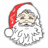 Santa Face Sticker (Voorkant)