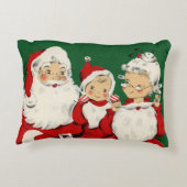  Santa Familie Kerstmis Accent Kussen (Achterkant)