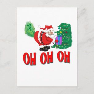 santa farce feestdagenkaart