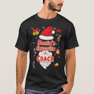 Santa Favoriete cola met kerstcadeaus Santa Face S T-shirt
