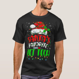 Santa Favoriete Dierenartsentechniek Kerstdieren V T-shirt