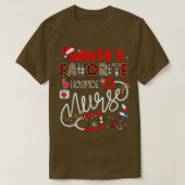Santa Favoriete Hospice Verpleegster Kerstmis Verp T-shirt (Design voorkant)