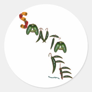 Santa Fe Chili Peppers Ronde Sticker