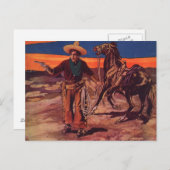 Santa Fe Cowboy Briefkaart (Voorkant / Achterkant)