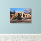 Santa Fe-deur Canvas Afdruk (Insitu (Houten vloer))
