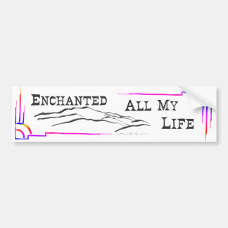 SANTA FE MTNS BUMPER STICKER studio miiri