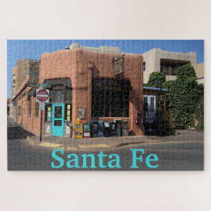Santa Fe New Mexico Adobe en Turquoise Doors Legpuzzel