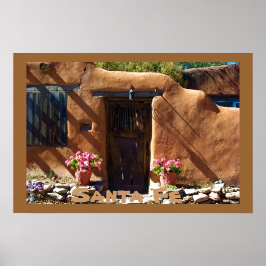 Santa Fe New Mexico Architecture Poster (Voorkant)