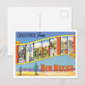 Santa Fe, New Mexico  Big Letters Briefkaart (Voorkant / Achterkant)