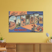 Santa Fe, New Mexico - Grote Letter-scènes 2 Canvas Afdruk (Insitu (Woonkamer))