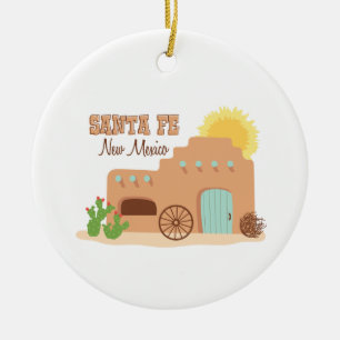 Santa Fe New Mexico Keramisch Ornament