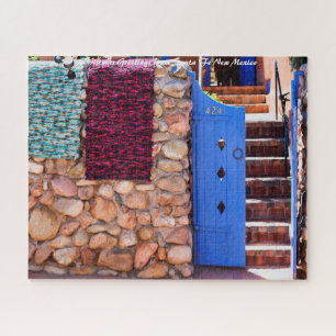 Santa Fe New Mexico.Kerstgroeten Legpuzzel