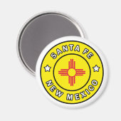 Santa Fe New Mexico Magneet (Voorkant / Achterkant)