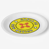 Santa Fe New Mexico Papieren Bordje (Gekanteld)