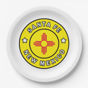 Santa Fe New Mexico Papieren Bordje