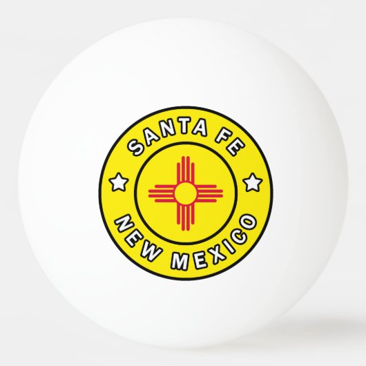 Santa Fe New Mexico Pingpongballen (Voorkant)