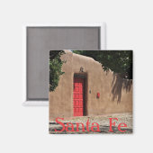 Santa Fe New Mexico Red door Magnet Magneet (Voorkant / Achterkant)