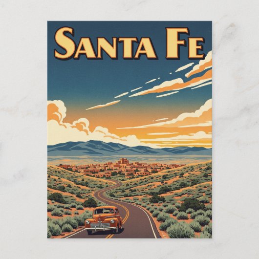  Santa Fe New Mexico Reizen Briefkaart (Voorkant)