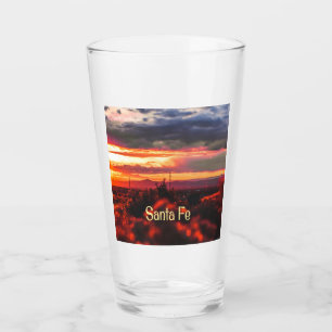 Santa Fe New Mexico Sun Set Glas