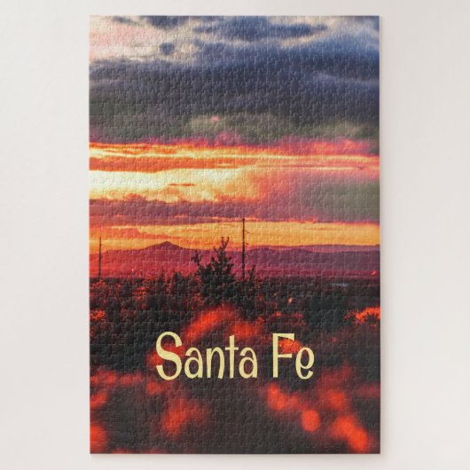 Santa Fe New Mexico Sun Set Legpuzzel (Verticaal)