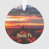 Santa Fe New Mexico Sun Set Ornament (voorkant)