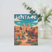 Santa Fe New Mexico Travel Briefkaart (Staand voorkant)