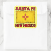 Santa Fe, New Mexico Vierkante Sticker (Tas)