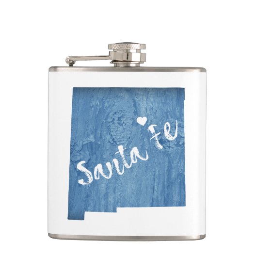 Santa Fe New Mexico Wood Grain Heupfles (Voorkant)
