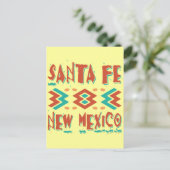 SANTA FE, NIEUWE MEXICO BRIEFKAART (Staand voorkant)