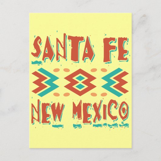 SANTA FE, NIEUWE MEXICO BRIEFKAART (Voorkant)